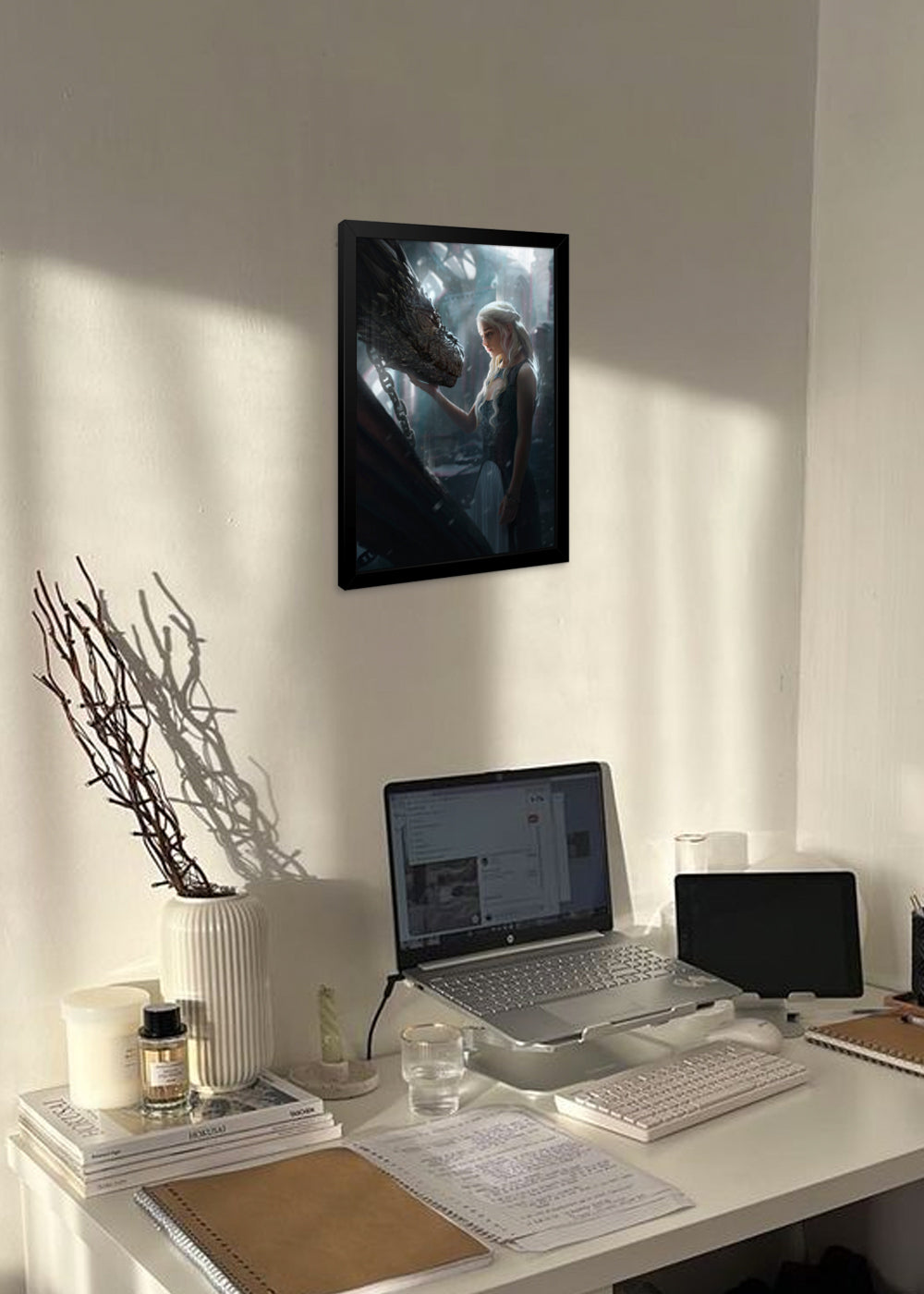 Quadro Emilia Clarke Game of Thrones - Com vidro