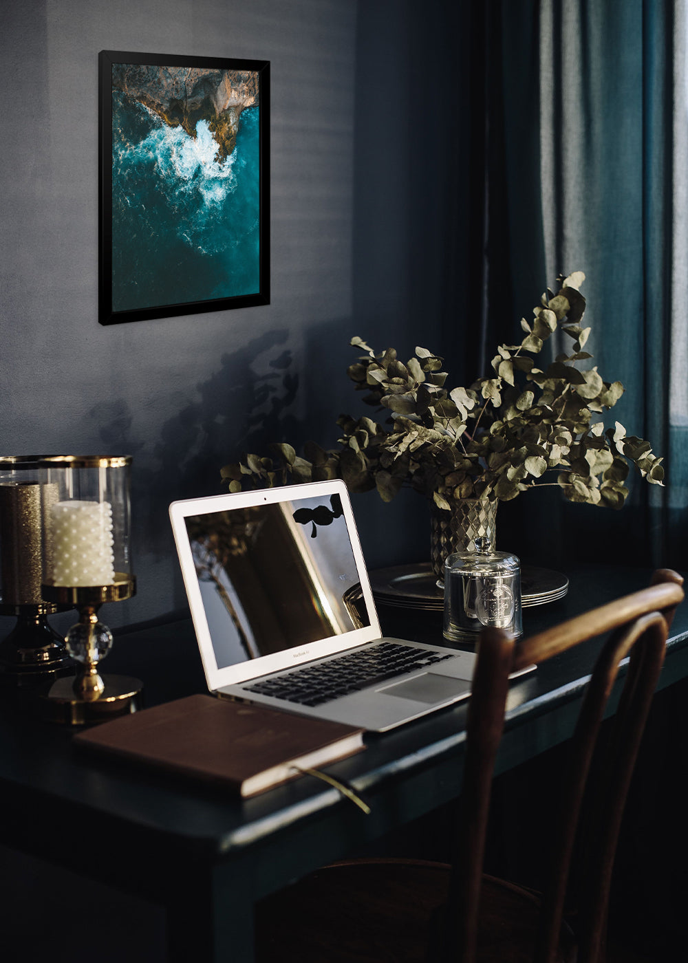 Quadro Decorativo A Maré Paisagem - Com vidro