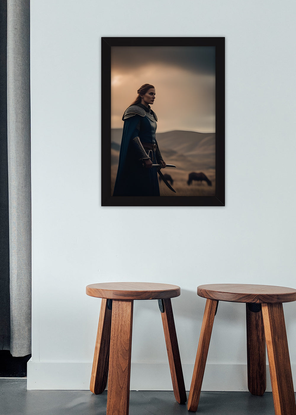 Quadro Decorativo Deusa Hel - Mitologia - Com vidro