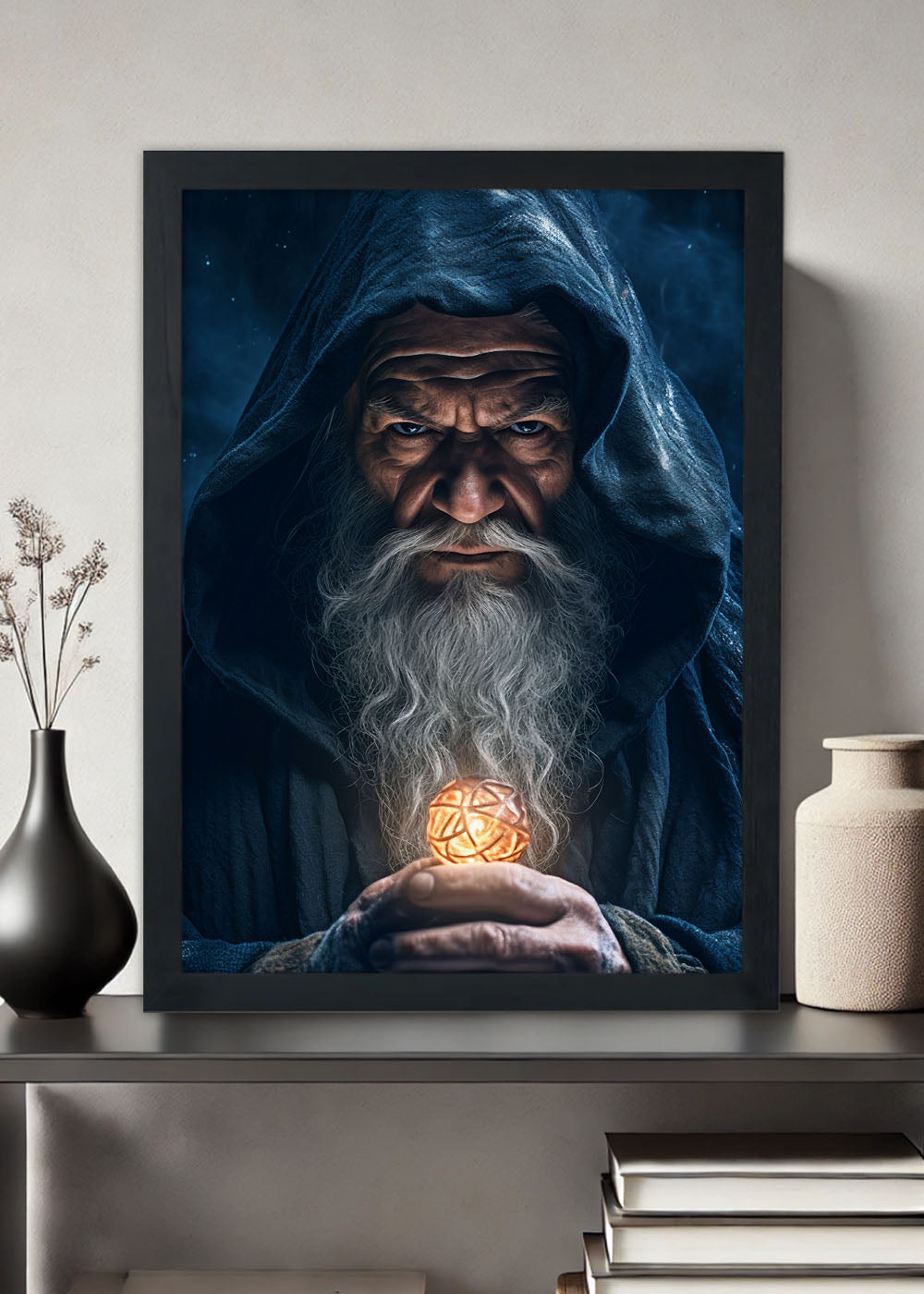 Quadro Decorativo Mago grego - Mitologia grega - Com vidro