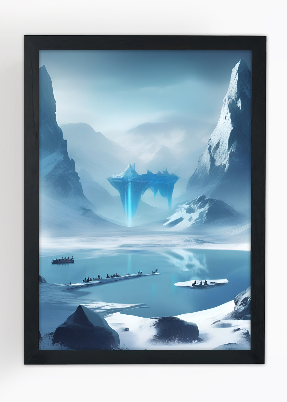 Quadro Decorativo O Reino de Jotunheim - Com vidro