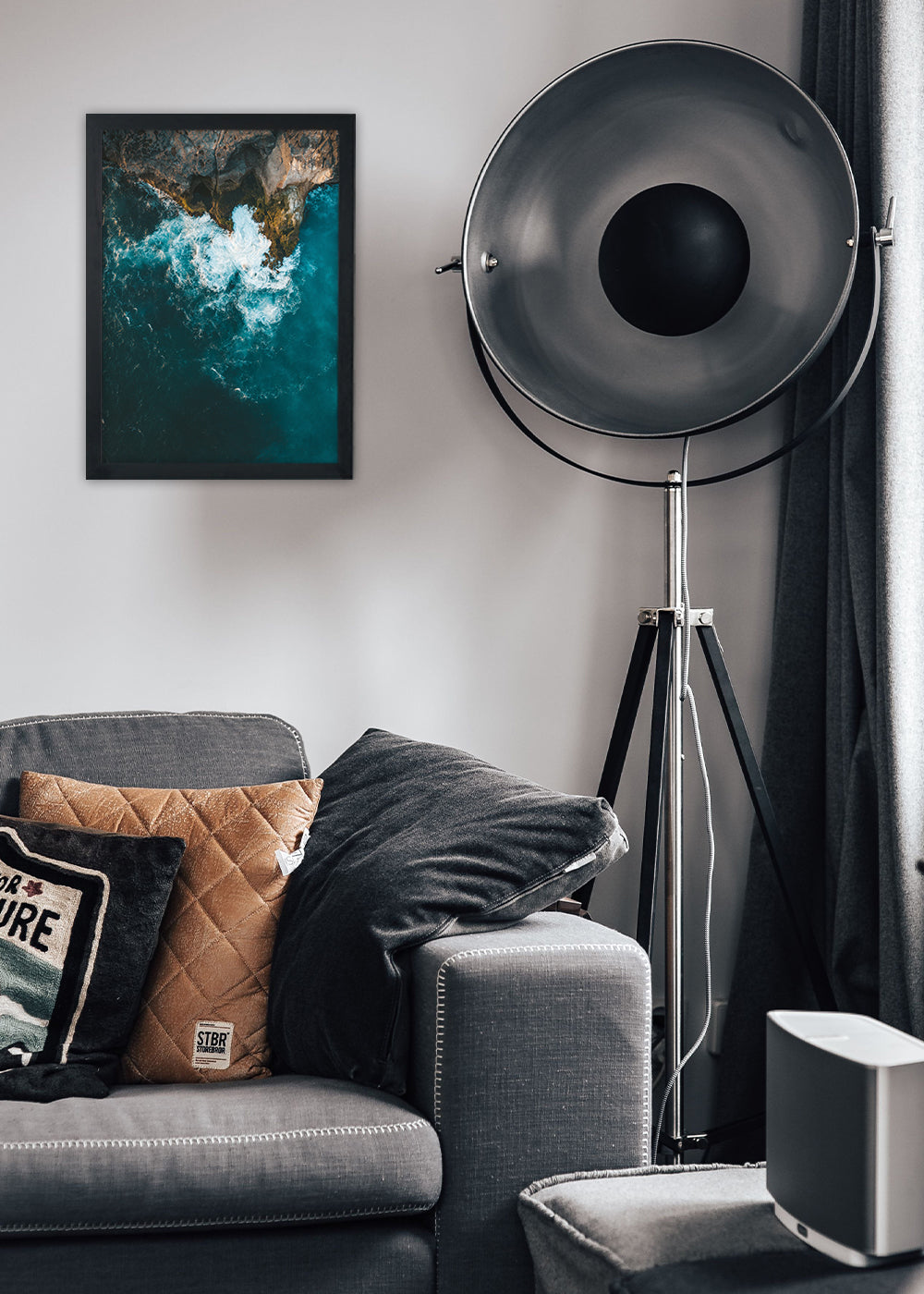 Quadro Decorativo A Maré Paisagem - Com vidro