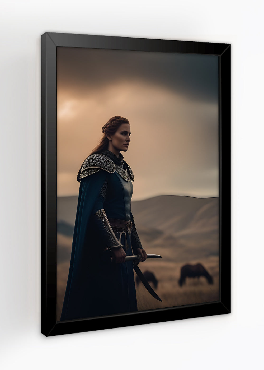 Quadro Decorativo Deusa Hel - Mitologia - Com vidro