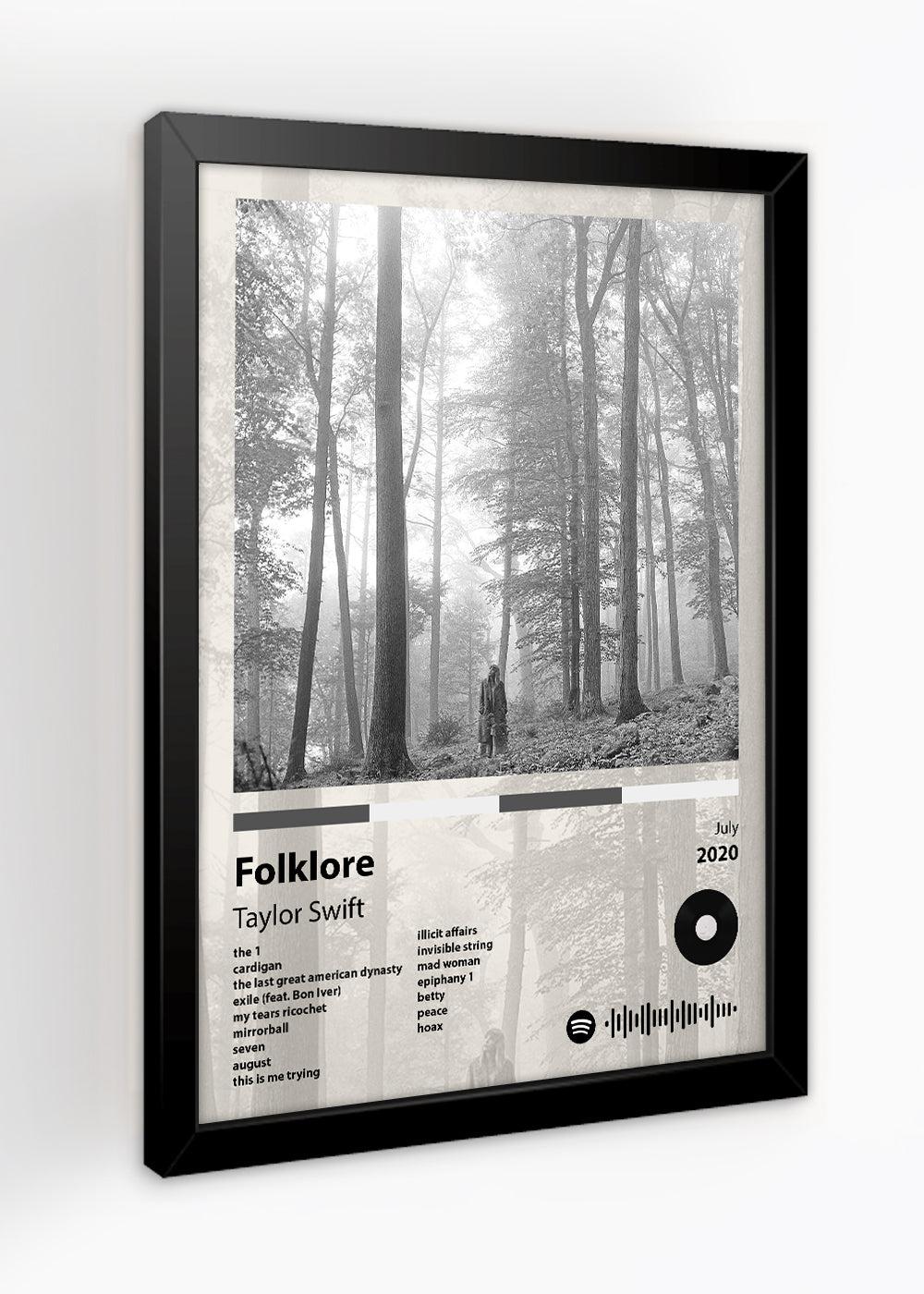 Quadro Decorativo Folklore - Taylor Swift