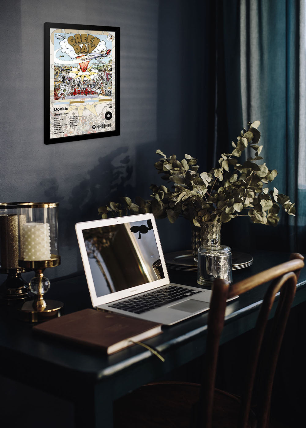 Quadro Decorativo Dookie - Green Day - Com vidro