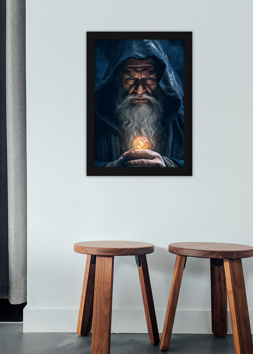 Quadro Decorativo Mago grego - Mitologia grega - Com vidro